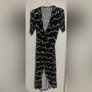 Boden Floral Print Jersey Wrap Dress